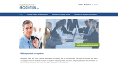Desktop Screenshot of bildungsurlaub-recognition.com